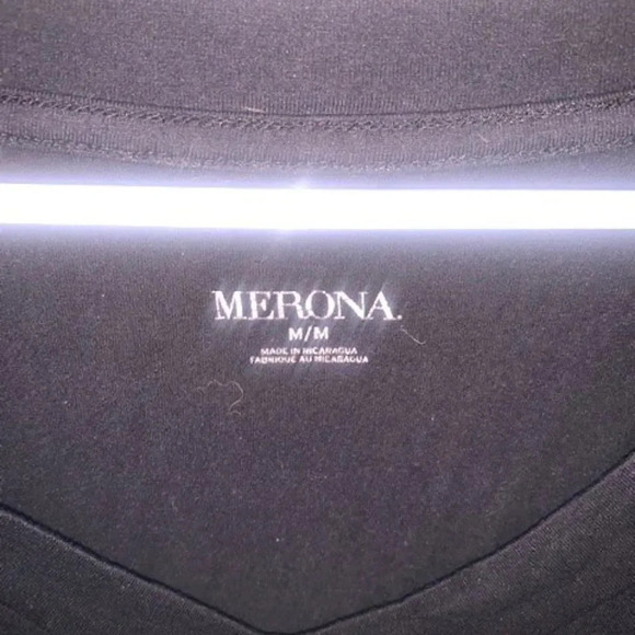 Set 2 grey/black short sleeve v-neck tees M - Picture 8 of 9